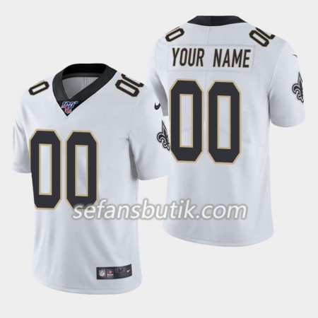 New Orleans Saints Tröjor Custom Nike Vit 100th - Herr New Orleans Saints Tröjor Custom Nike Vit 100th - Herr
